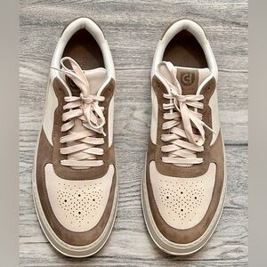 Cole Haan Men’s Cream & Brown Low-Top Sneakers